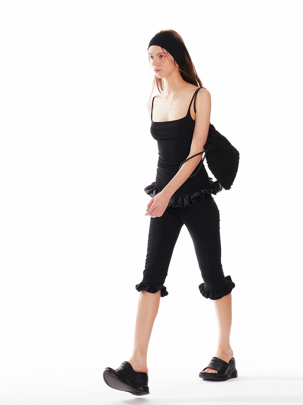 Shirring Drawstring Pouch Bag