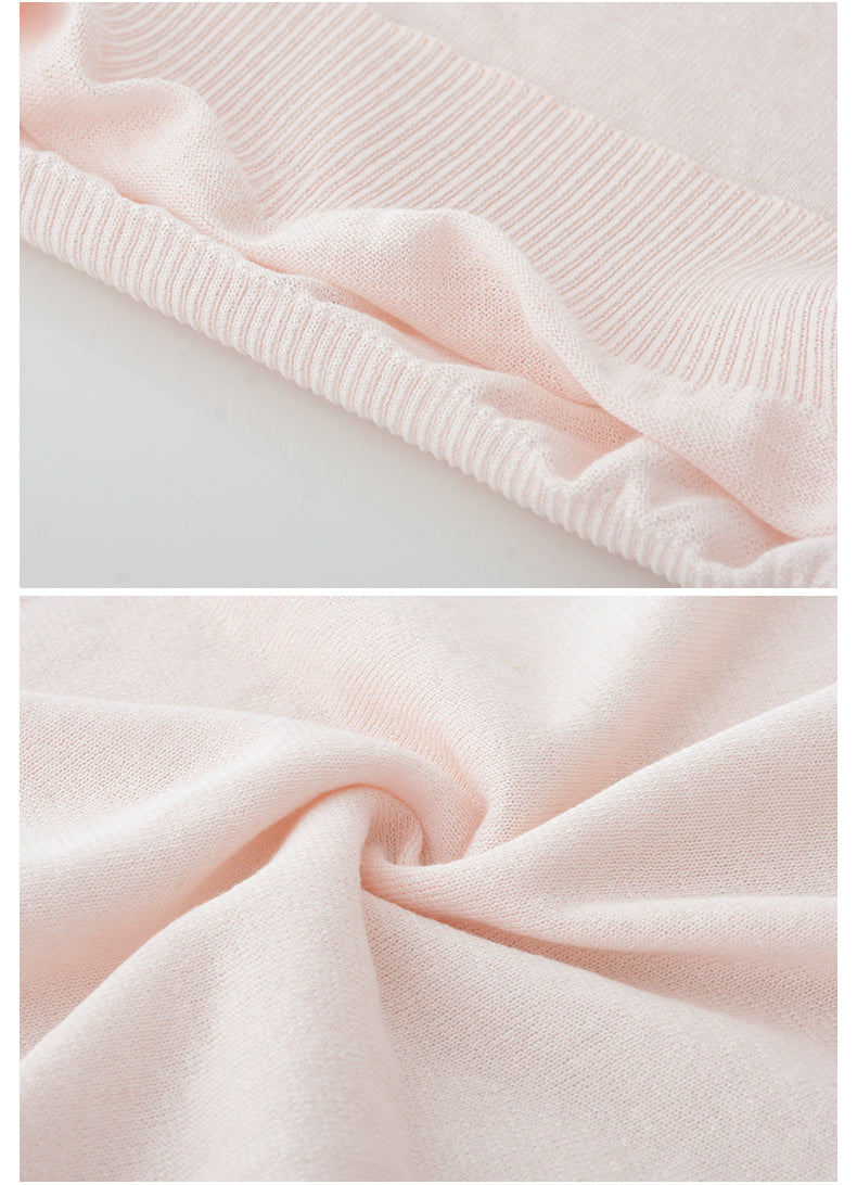 Minimal Knit Top With Sailor Collar Overlay