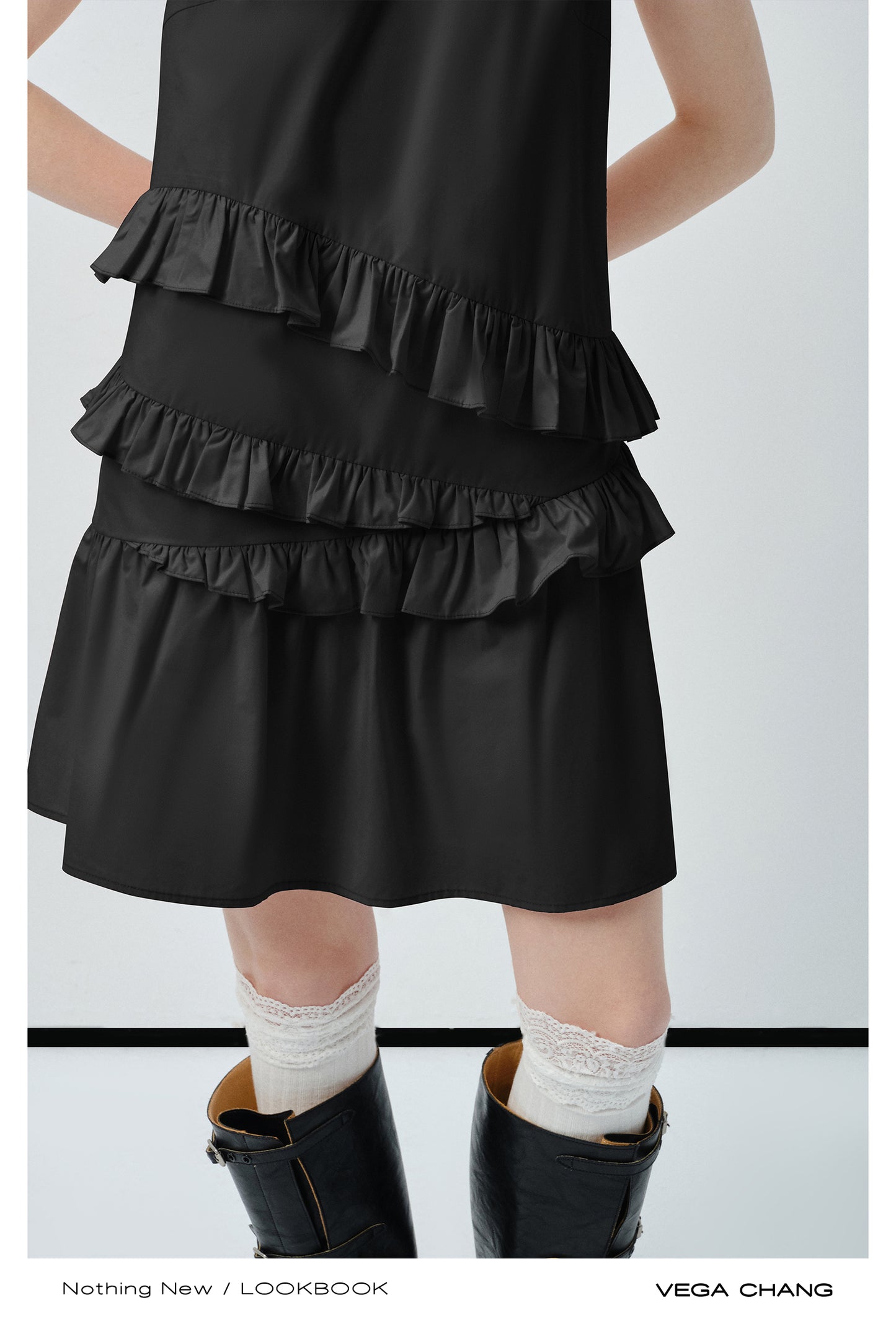 Ruffled Sleeveless Midi Dress