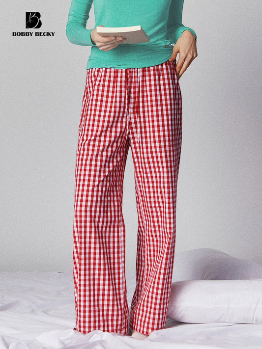 Gingham Cotton Shirt And Adjustable Pants
