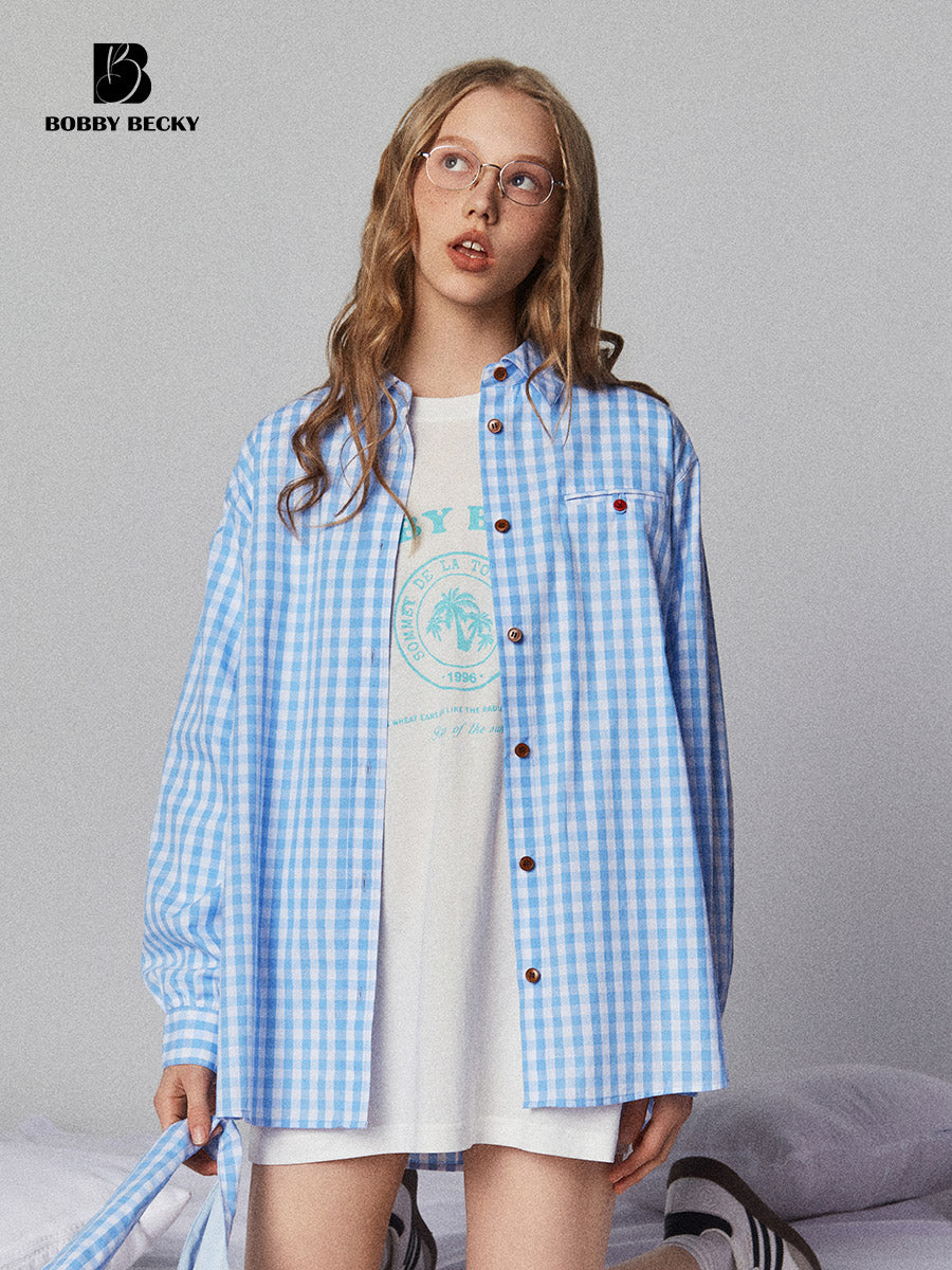 Gingham Cotton Shirt And Adjustable Pants