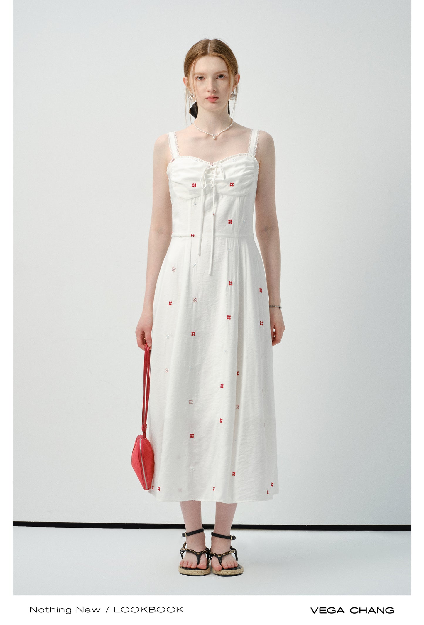 Embroidered Floral Bustier Dress