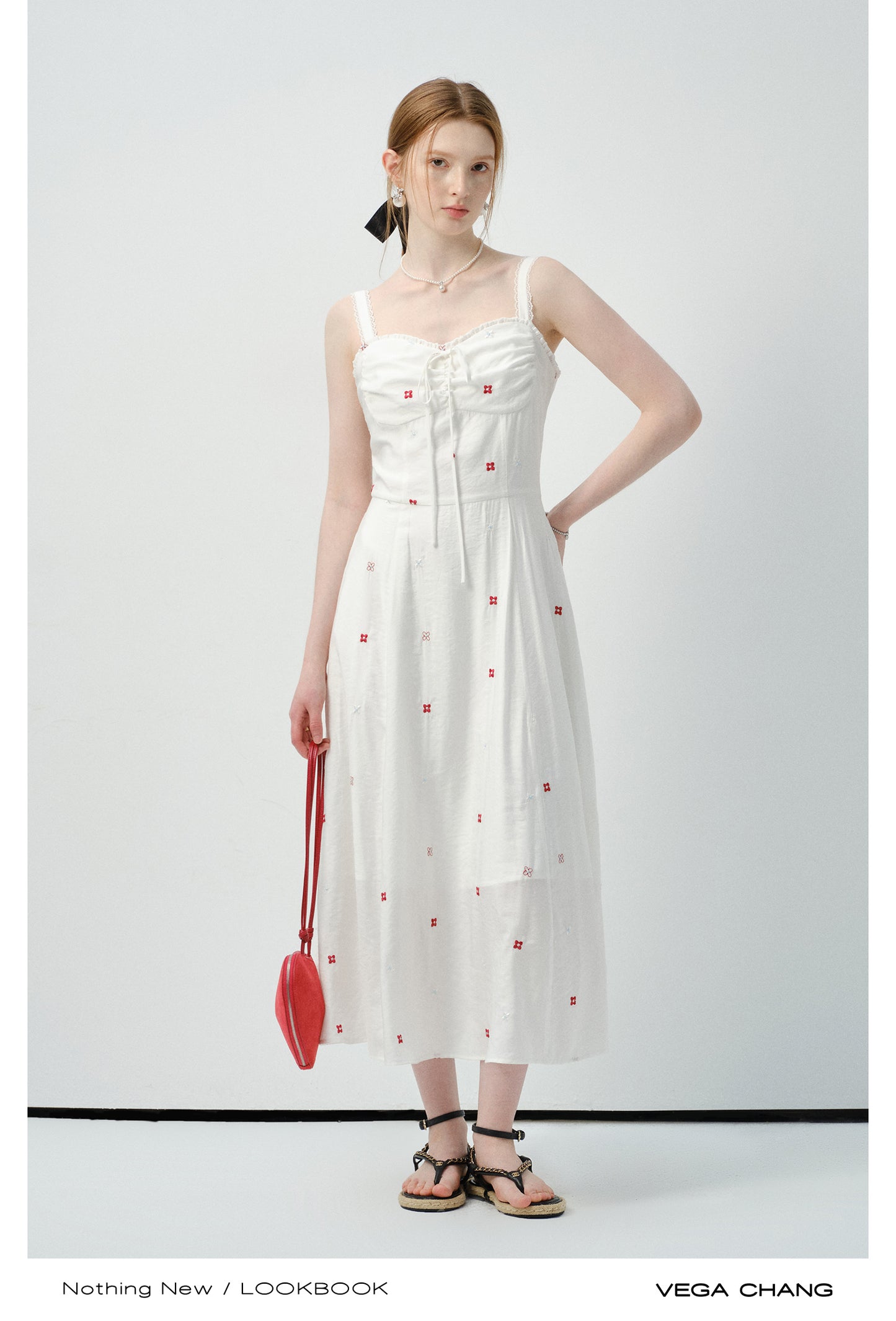 Embroidered Floral Bustier Dress