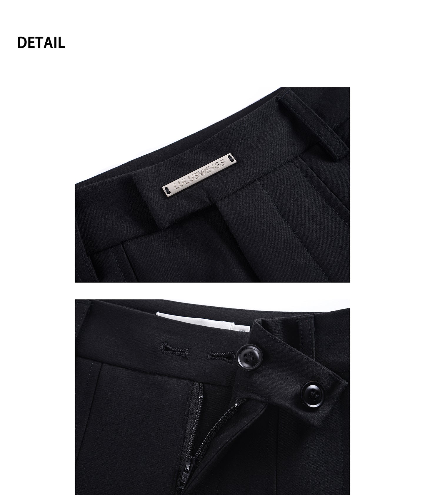 High-Waisted Tailored Pleated Skirt