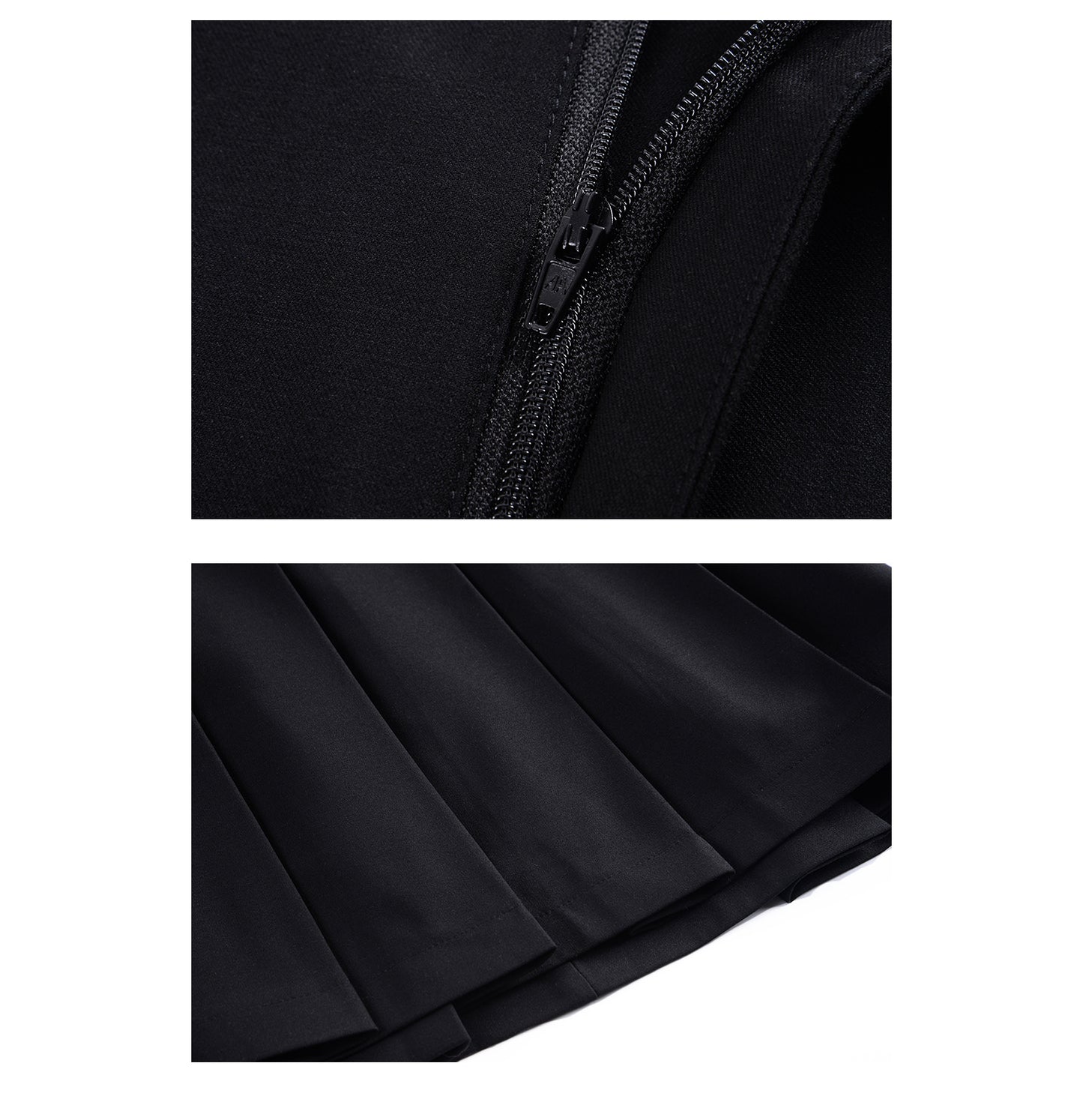 High-Waisted Tailored Pleated Skirt