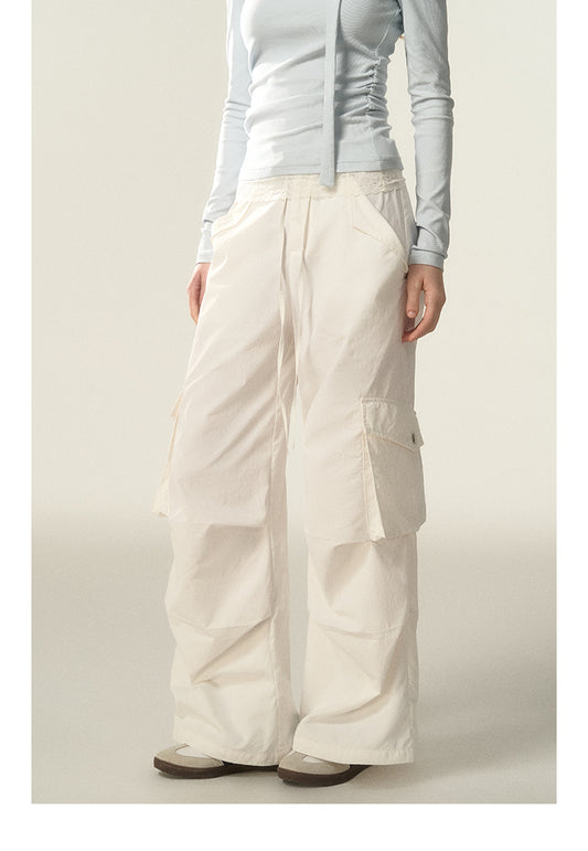 Wide-Leg Fast-Dry Cargo Pants With Utility Pockets