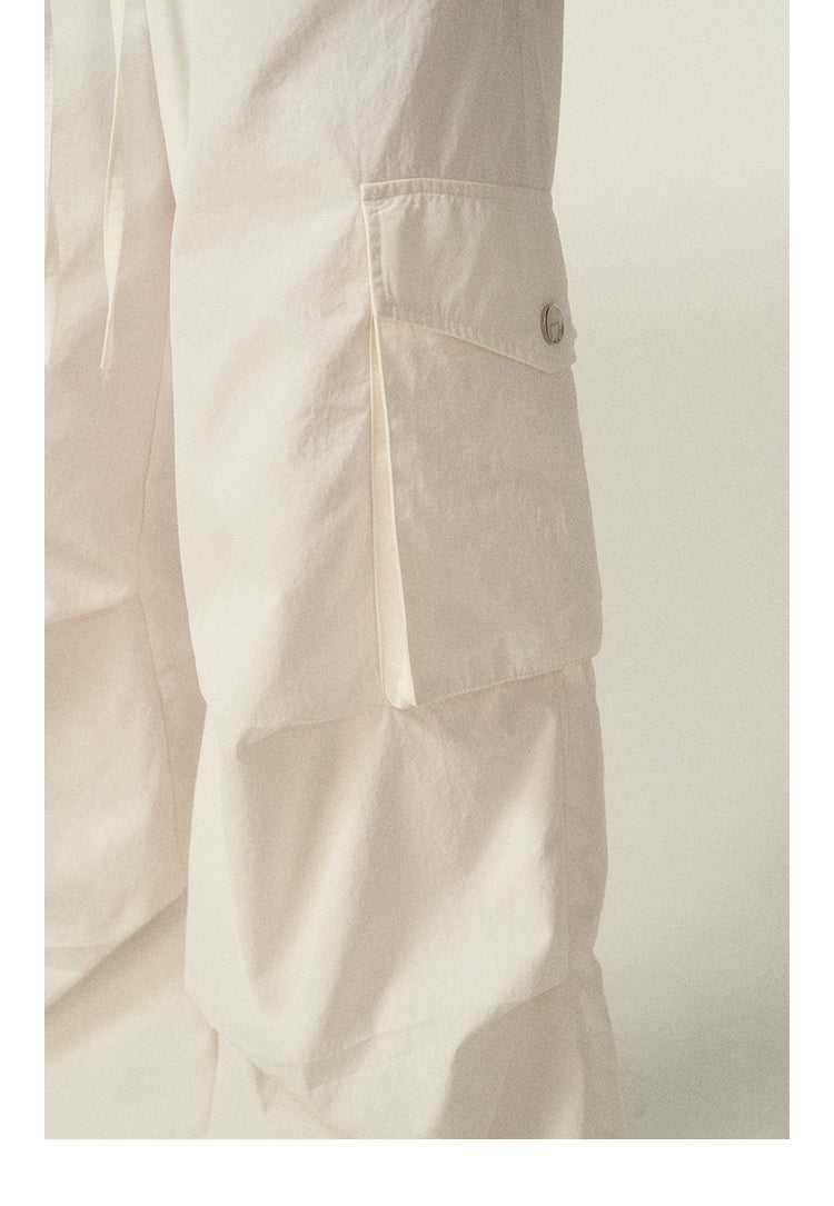 Wide-Leg Fast-Dry Cargo Pants With Utility Pockets
