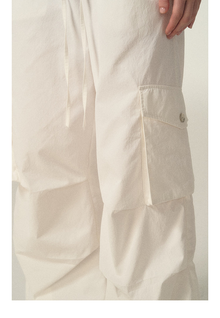 Wide-Leg Fast-Dry Cargo Pants With Utility Pockets