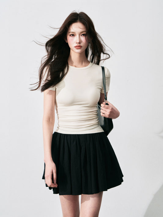 Basic Fitted T-Shirt In Soft Comfy Fabric