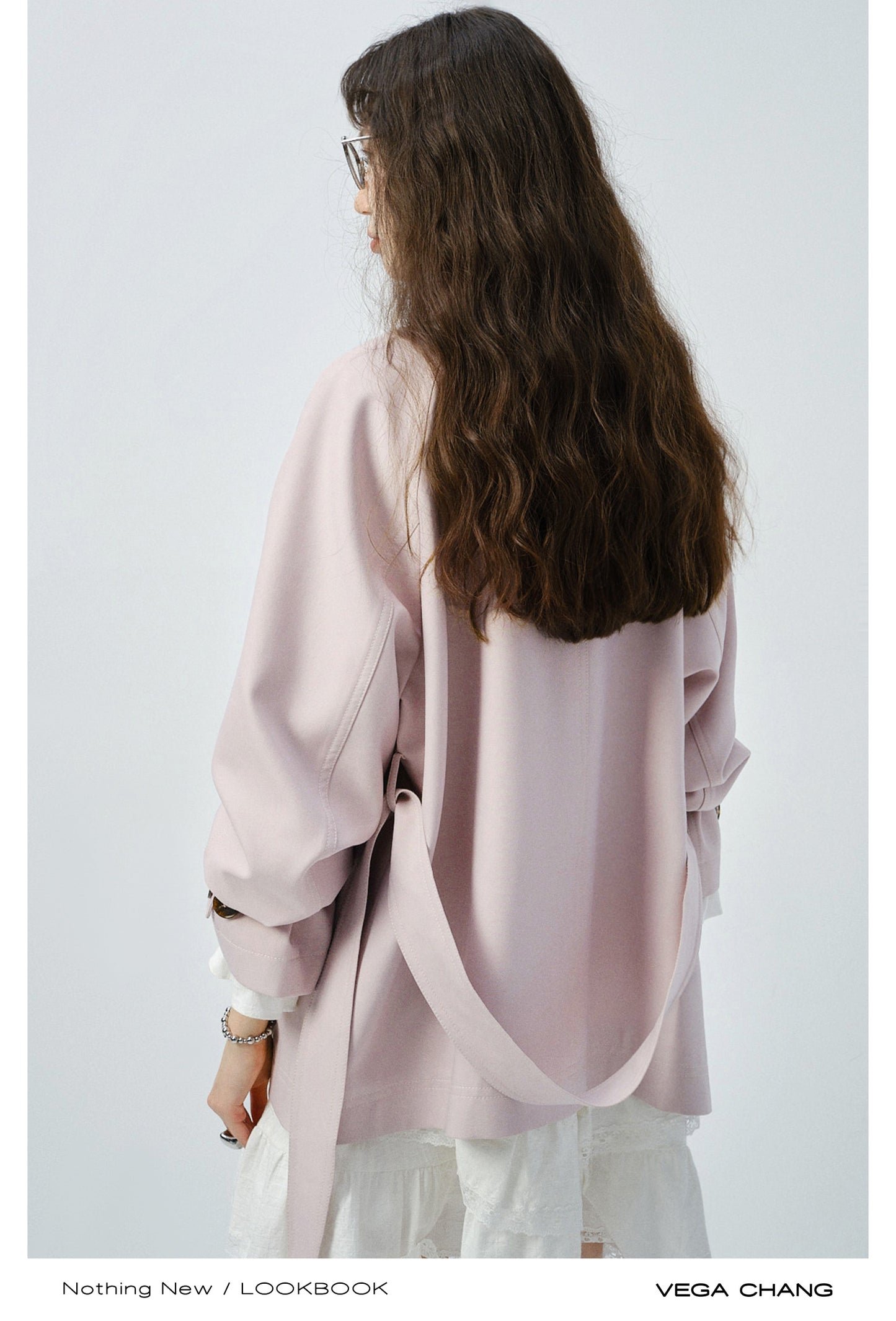 Relaxed-Fit Short Belted Trench With Drop Shoulders