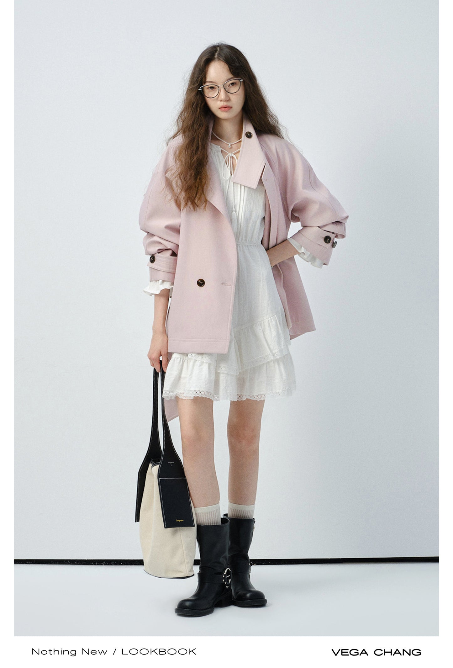 Relaxed-Fit Short Belted Trench With Drop Shoulders
