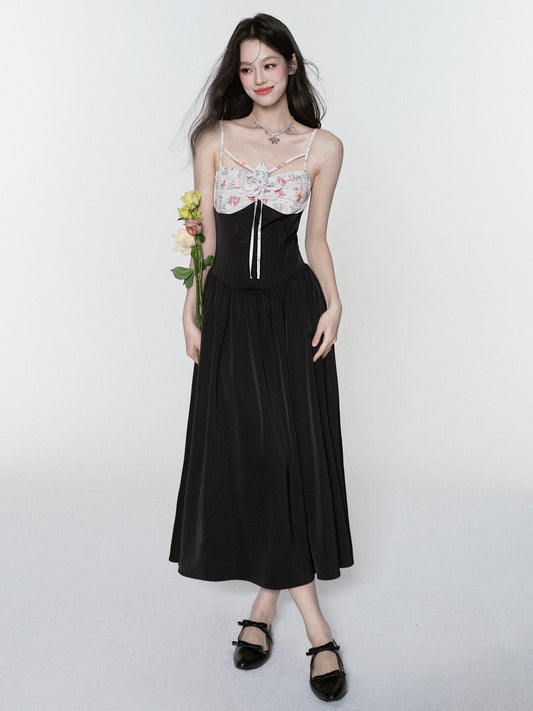 Floral Paneled Summer Dress