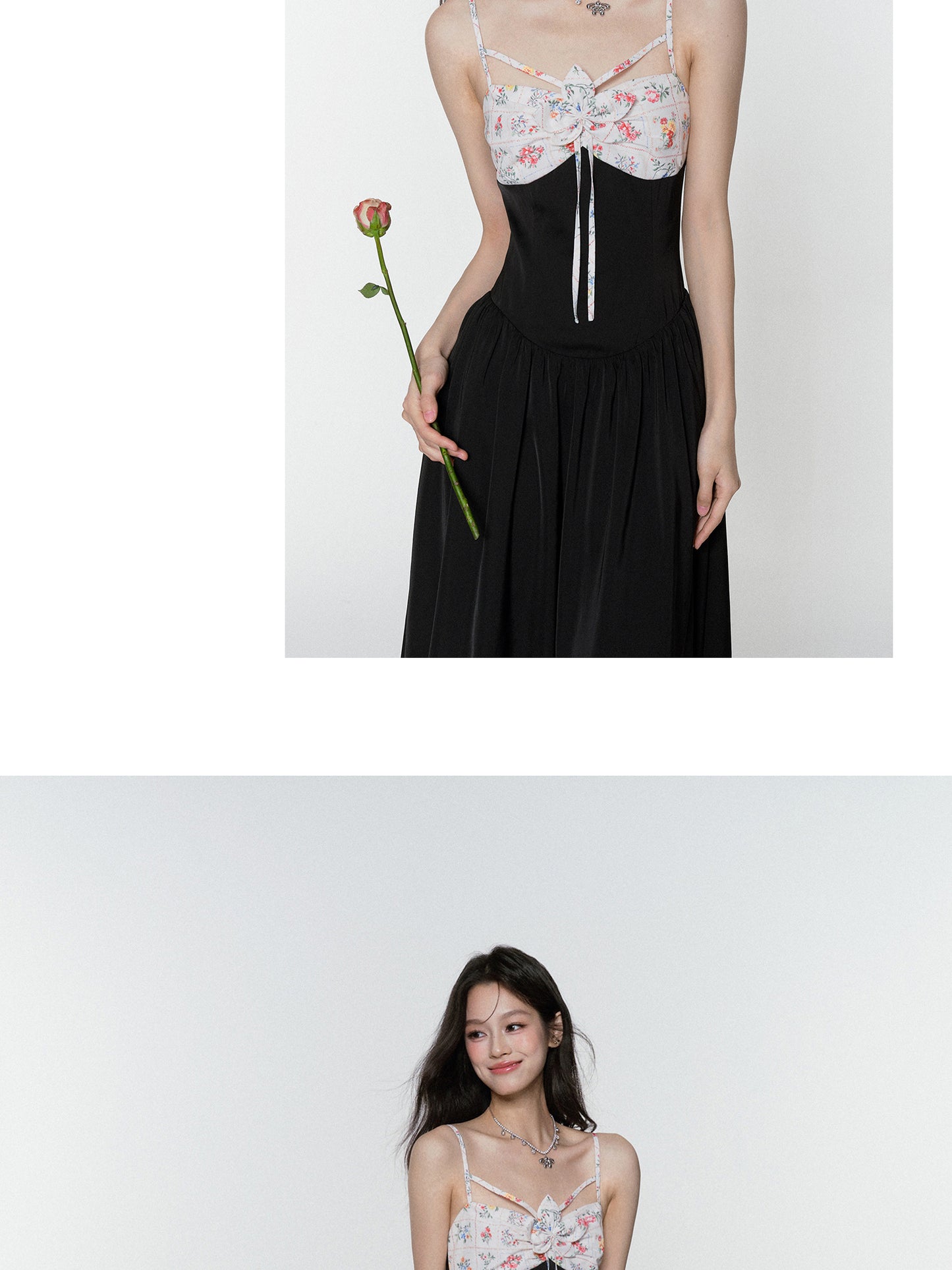 Floral Paneled Summer Dress