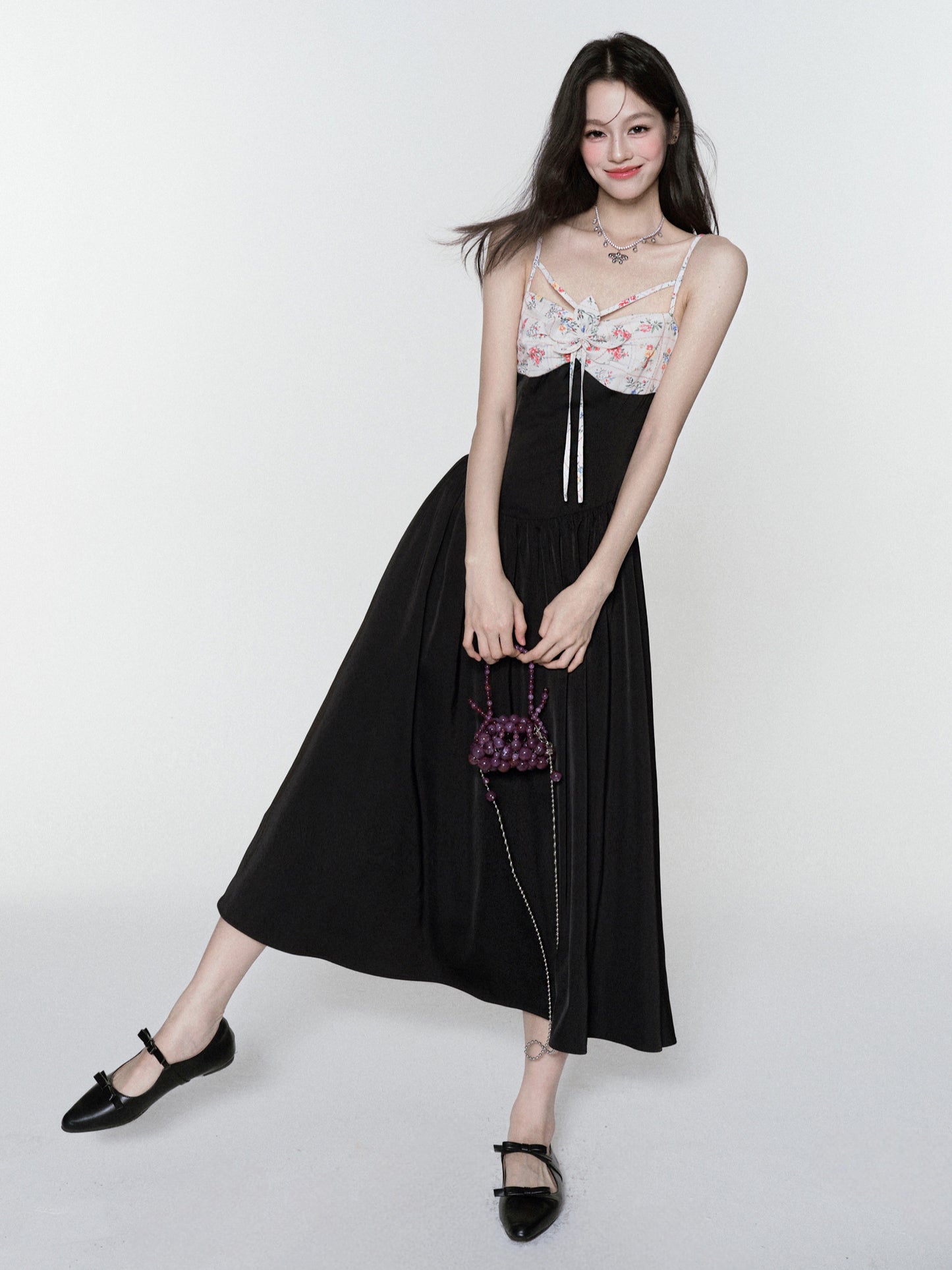 Floral Paneled Summer Dress
