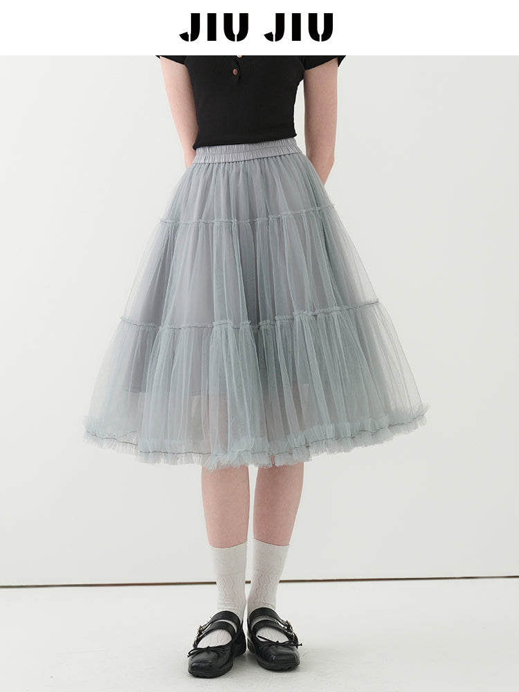 Voluminous A-Line Tulle Skirt