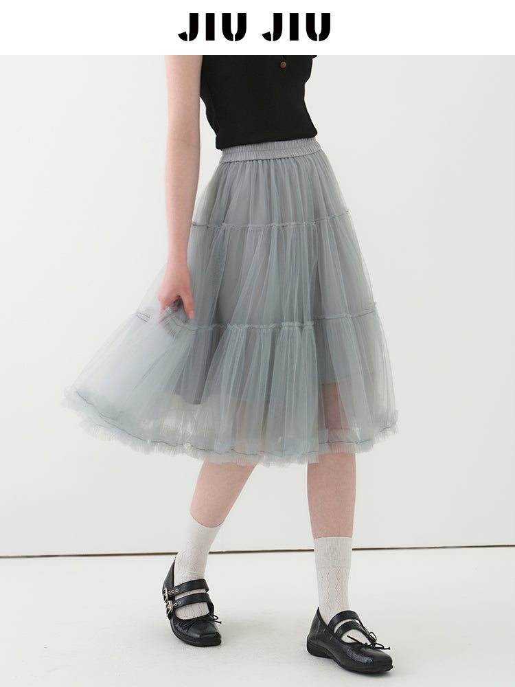 Voluminous A-Line Tulle Skirt