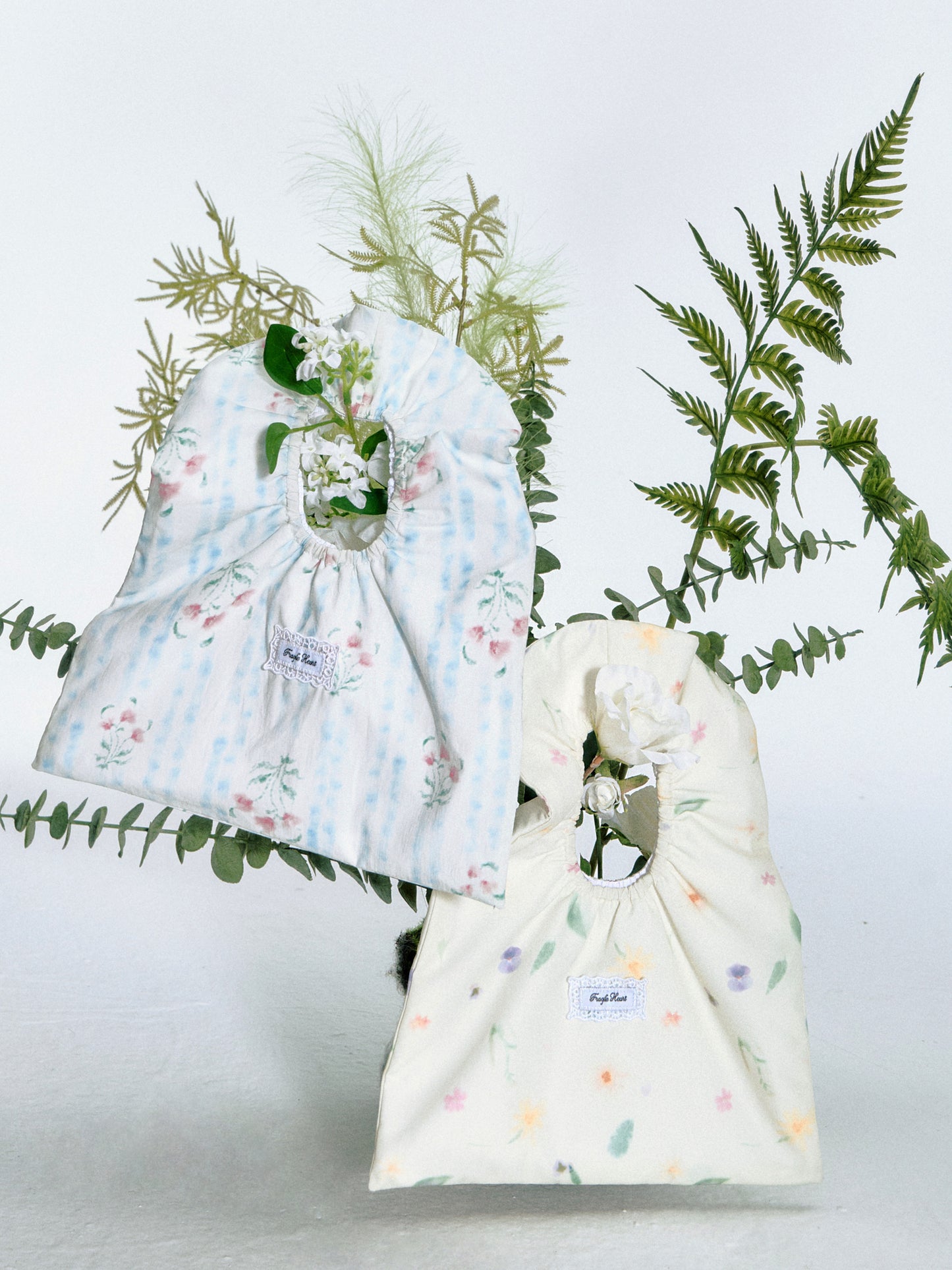 Ruched Floral Mini Handbag