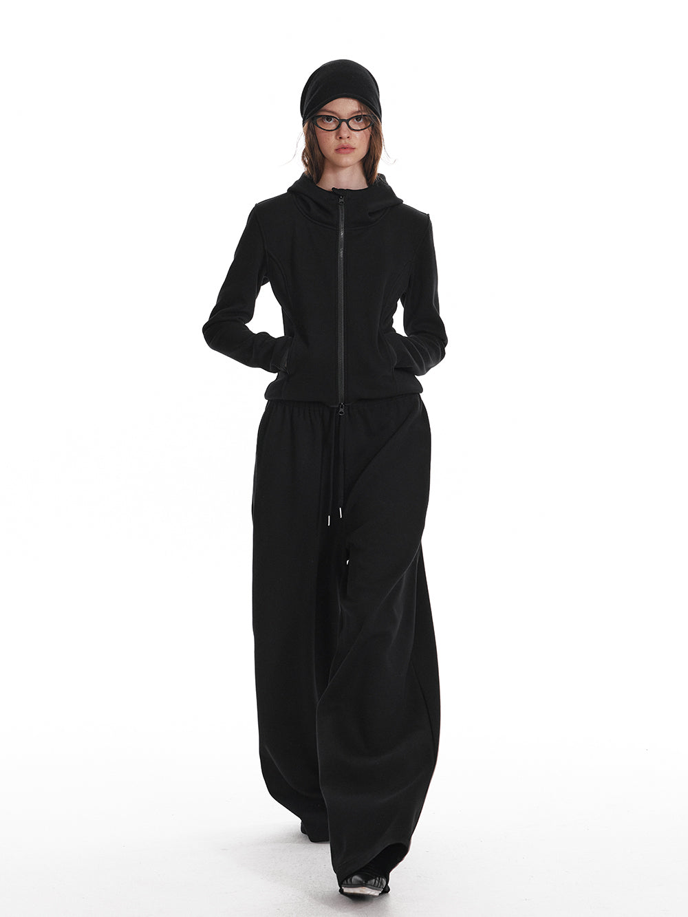 Full Length Fleece Lined Wide-Leg Pants