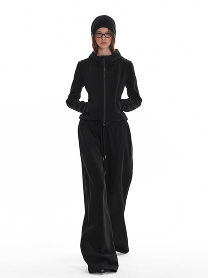 Full Length Fleece Lined Wide-Leg Pants