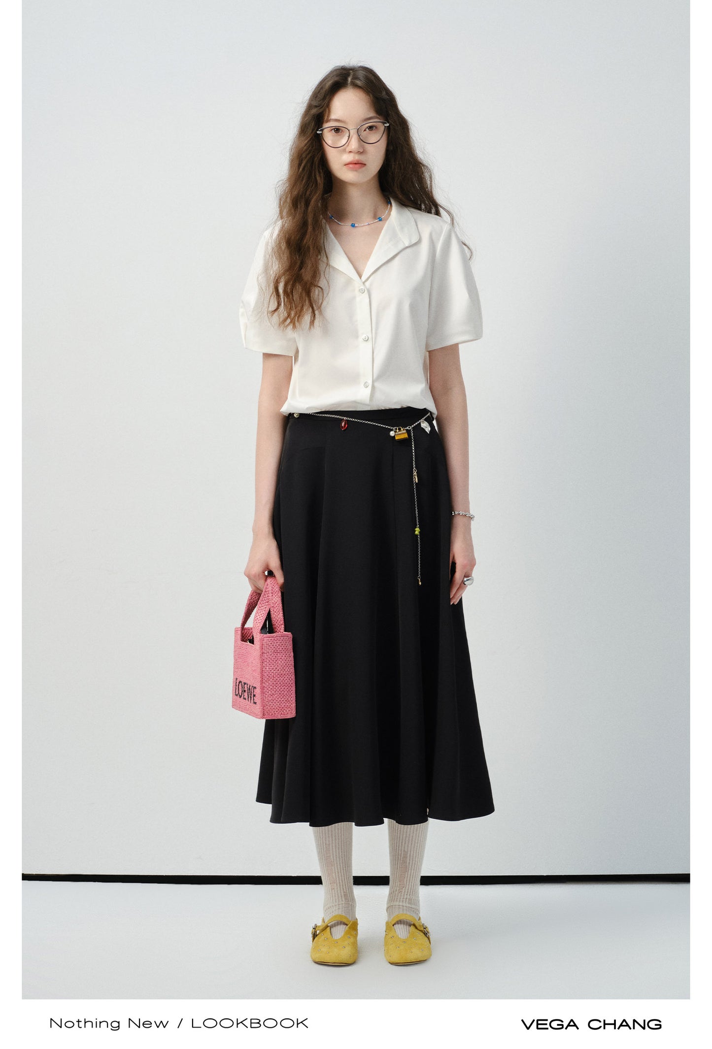 A-Line Flowy Skirt With Soft Drape