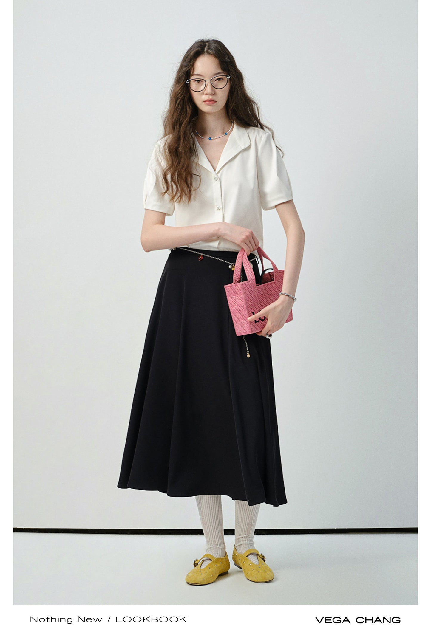 A-Line Flowy Skirt With Soft Drape