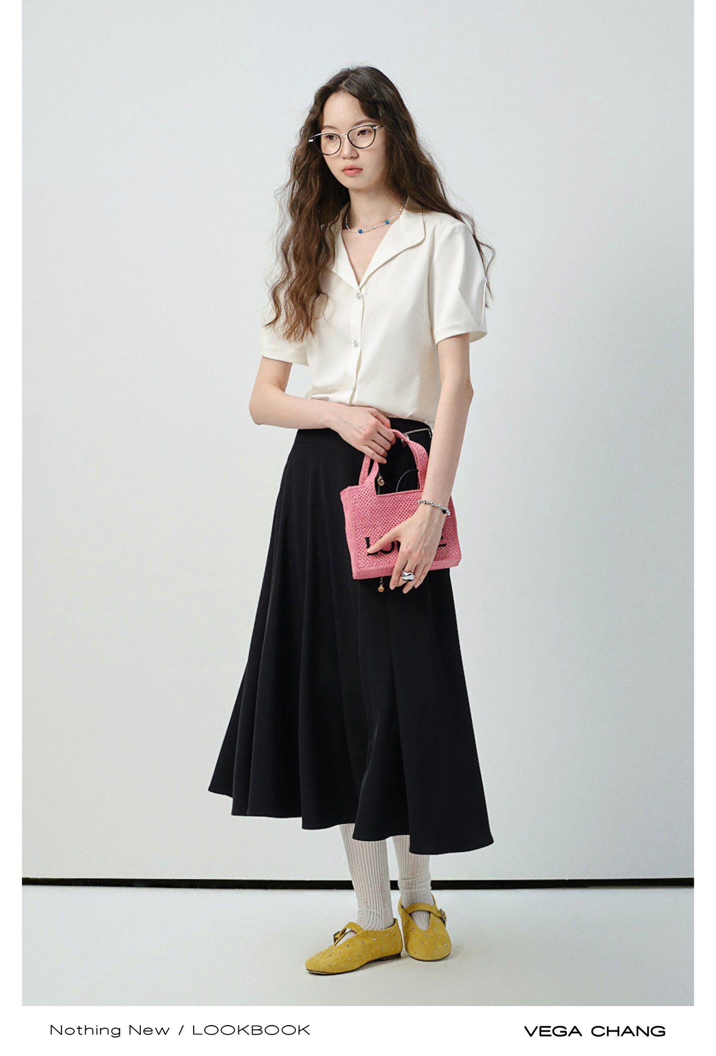 A-Line Flowy Skirt With Soft Drape