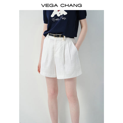 Linen High-Rise Short Pants
