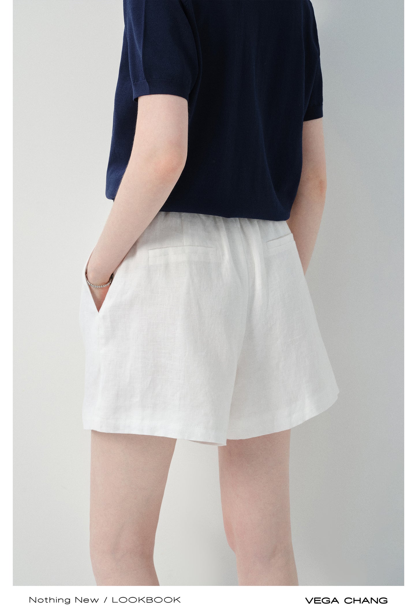 Linen High-Rise Short Pants