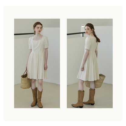 Floral-Embroidered Cotton Midi Dress
