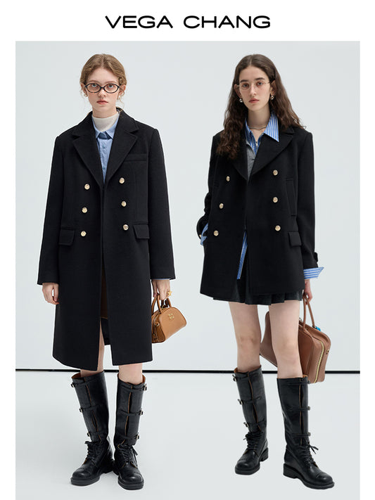 Timeless Double-Breasted Pea Coat In Two Lengths