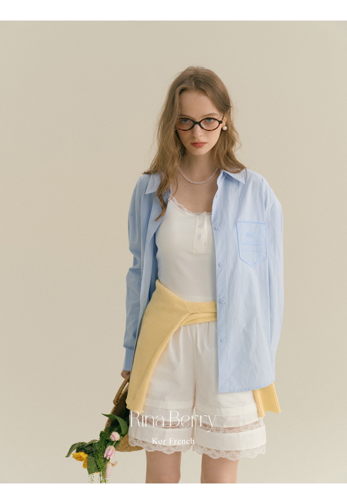Cotton Shirt With Embroidered Patch