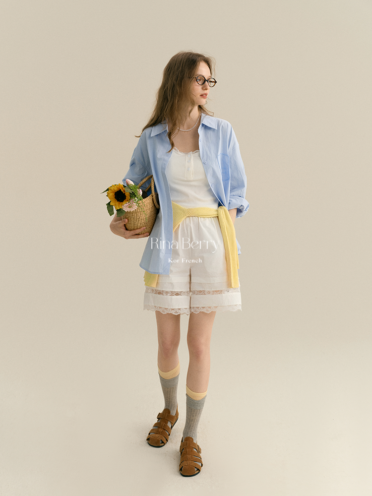 Cotton Shirt With Embroidered Patch