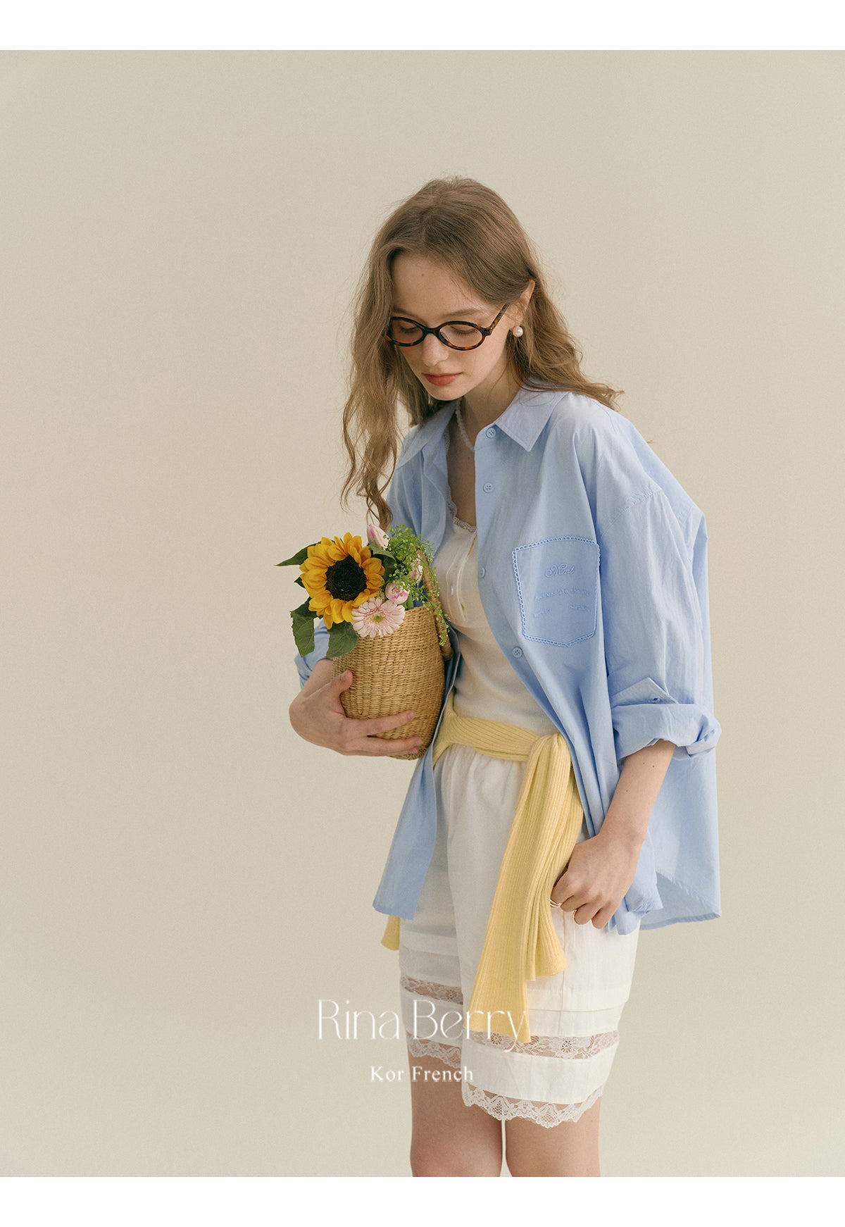 Cotton Shirt With Embroidered Patch