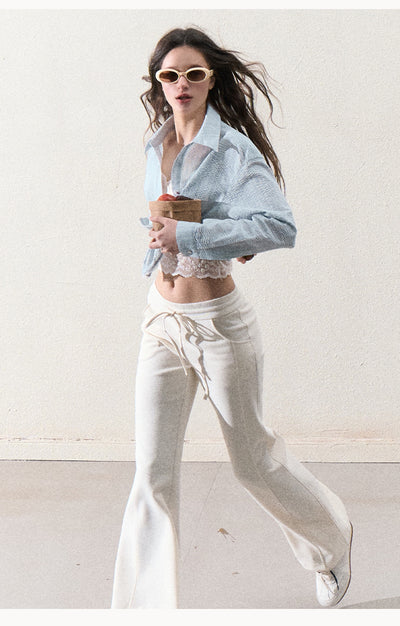 Casual Sporty Flared Trousers (hover)