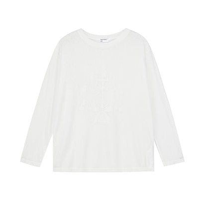 Oversized Printed Sheer T-Shirt