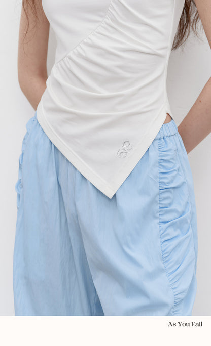 Cargo Trousers With Side Ruching