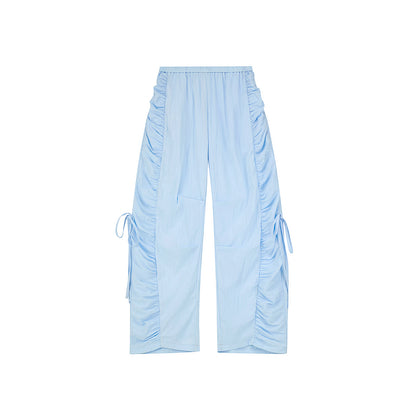 Cargo Trousers With Side Ruching