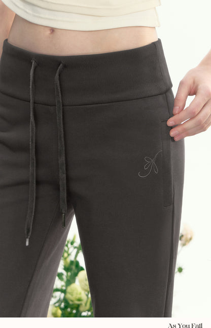 Drawstring Flared Sweatpants