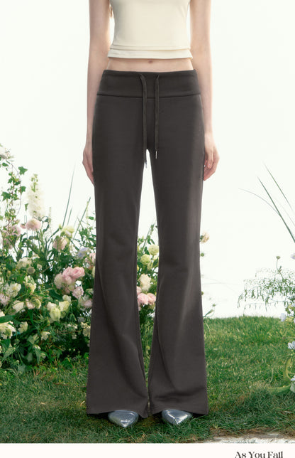 Drawstring Flared Sweatpants