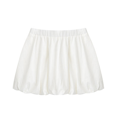 Elastic-Waist Bubble Skirt In Three Colors