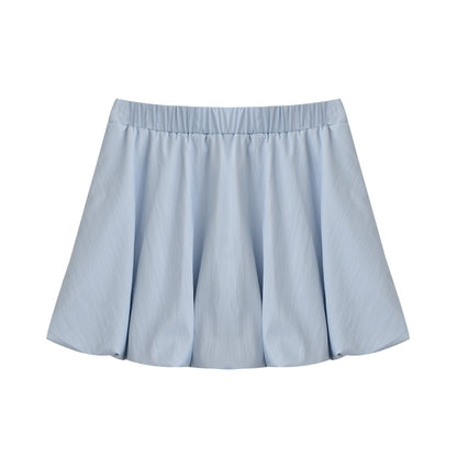 Elastic-Waist Bubble Skirt In Three Colors