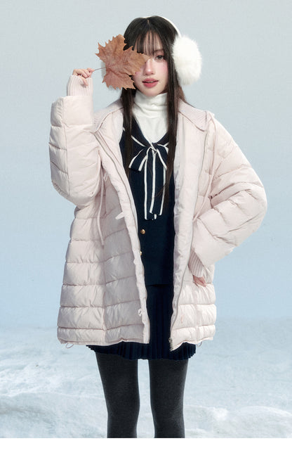 Slim Fit Sailor Collar Knit Top & Skirt