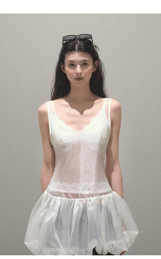 Lace Sheer Bra Top