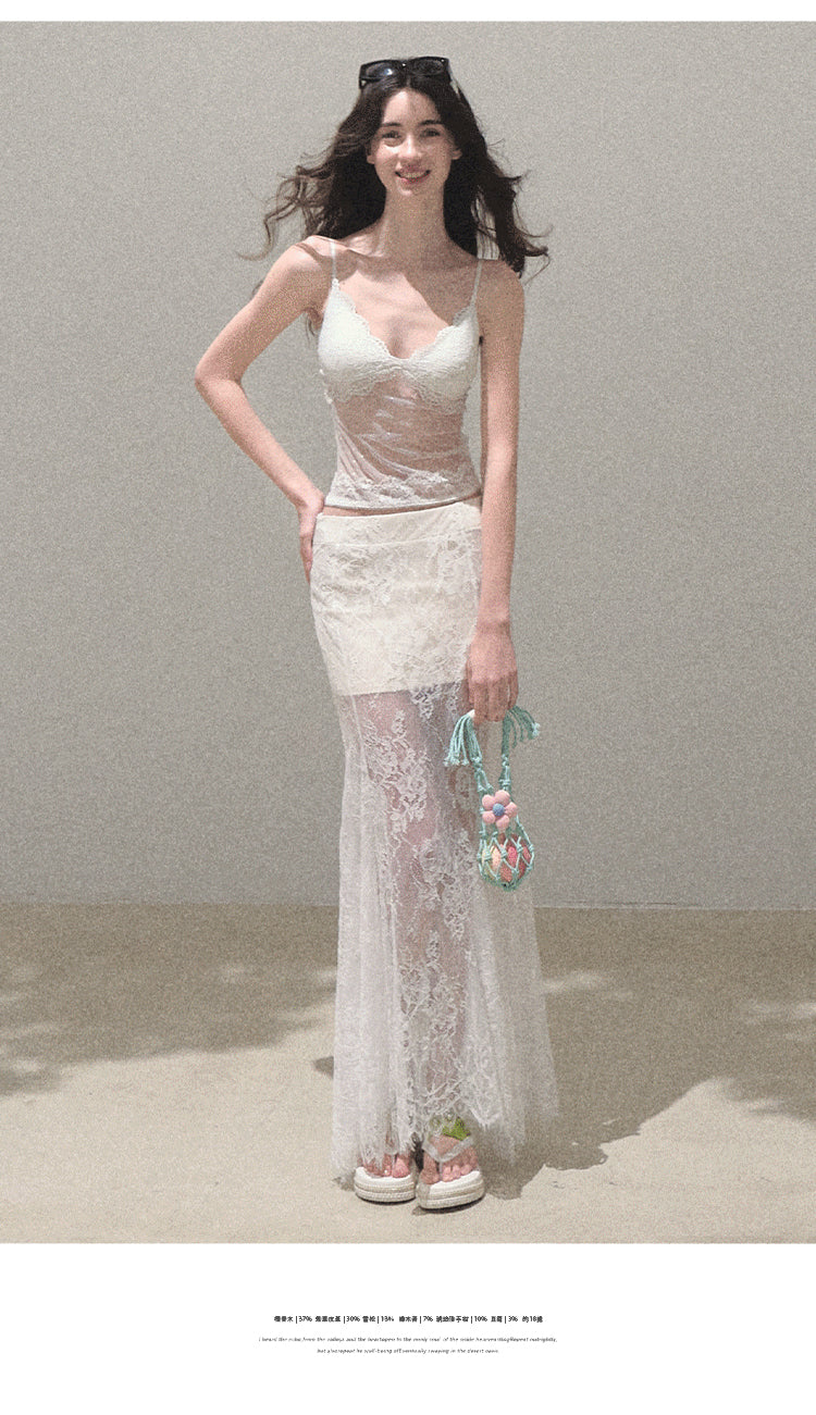 Lace Sheer Bra Top