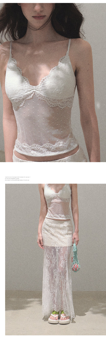 Lace Sheer Bra Top