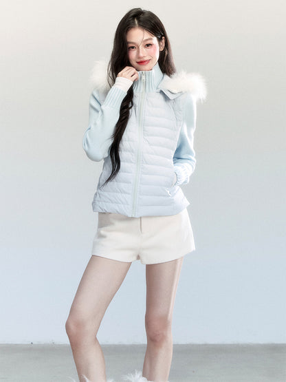 Wool-Blend Short Shorts