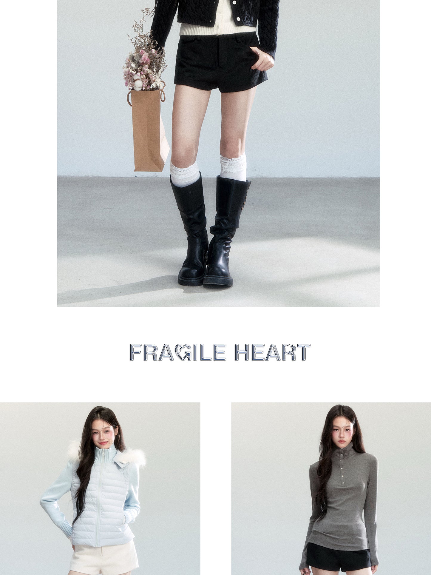 Wool-Blend Short Shorts