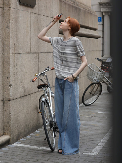 High Waist Wide-Leg Jeans