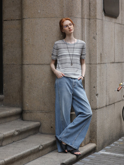 High Waist Wide-Leg Jeans