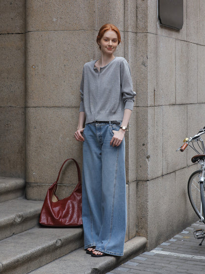 High Waist Wide-Leg Jeans